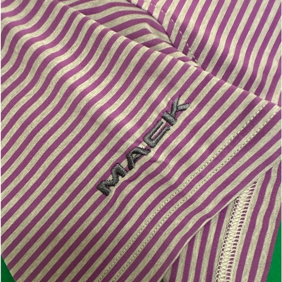 FootJoy purple and grey striped polo. Size medium. - Picture 6 of 7